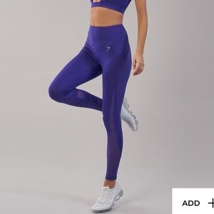 Indigo Gymshark high waisted sheer leggings